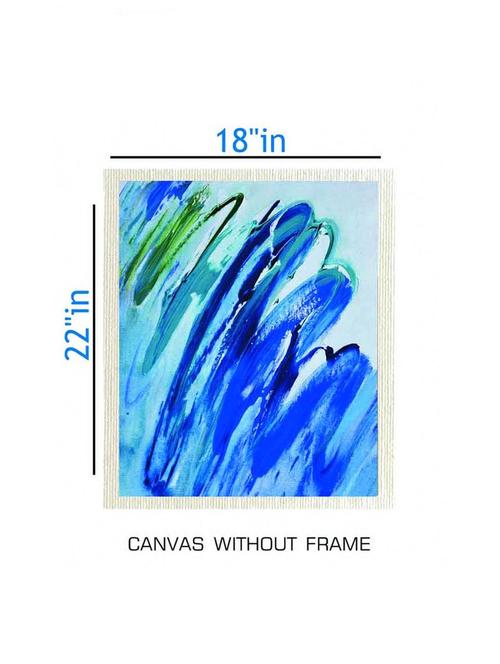 canvas abstract painting without frame + silver plated rs.1000 replica note - 10376938 - Very Small Image - 1