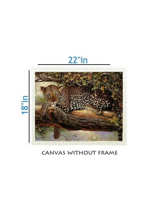 canvas animal painting without frame + silver plated rs.1000 replica note - 10376943 - Very Small Image - 1