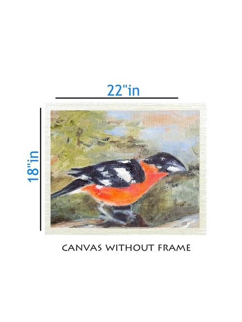 canvas animal painting without frame + silver plated rs.1000 replica note - 10376950 - Very Small Image - 1