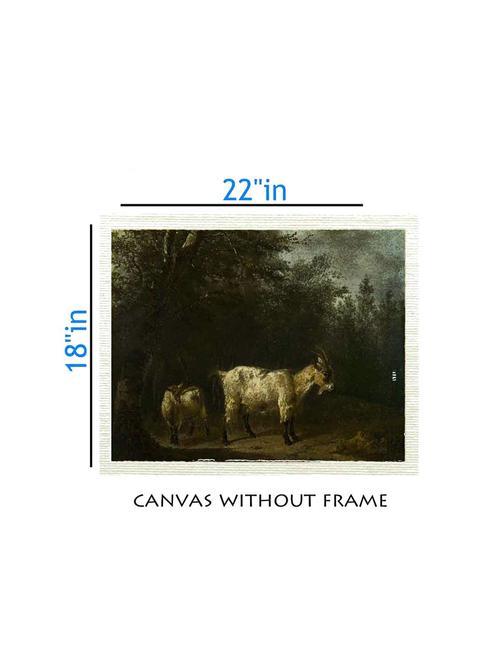 canvas nature painting without frame + silver plated rs.1000 replica note - 10376960 - Very Small Image - 1