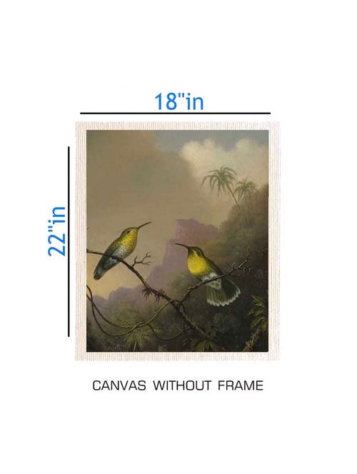 canvas animal painting without frame + silver plated rs.1000 replica note - 10376991 - Very Small Image - 1