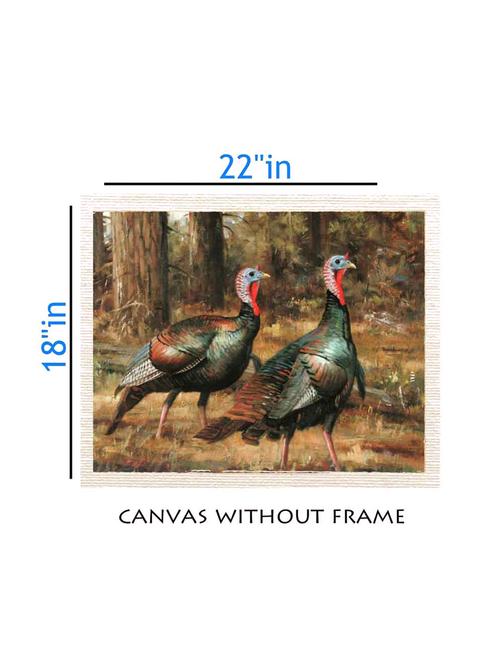 canvas animal painting without frame + silver plated rs.1000 replica note - 10377007 - Very Small Image - 1