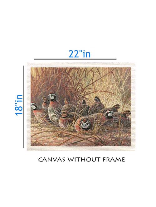 canvas animal painting without frame + silver plated rs.1000 replica note - 10377009 - Very Small Image - 1