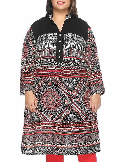 black rayon tunic - 10379732 - Very Small Image - 1