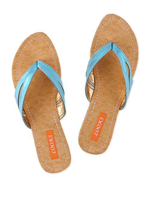 blue leatherette flats - 1038343 - Very Small Image - 1