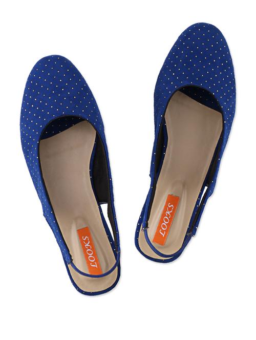 blue polka dot leatherette ballerina - 1038382 - Very Small Image - 1