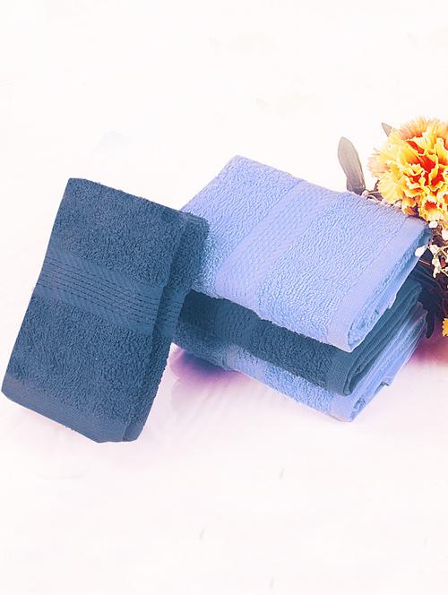 bianca blue cotton towel set - 10384878 - Very Small Image - 1