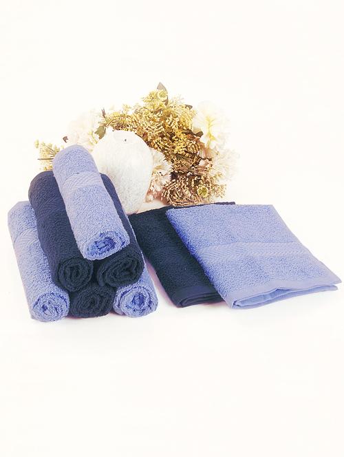 bianca blue cotton towel set - 10384933 - Very Small Image - 1