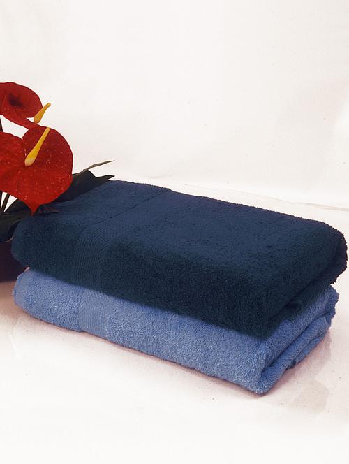 bianca blue cotton towel set - 10384990 - Very Small Image - 1