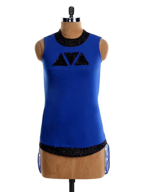 star printed back hi-low top - 1038527 - Very Small Image - 1
