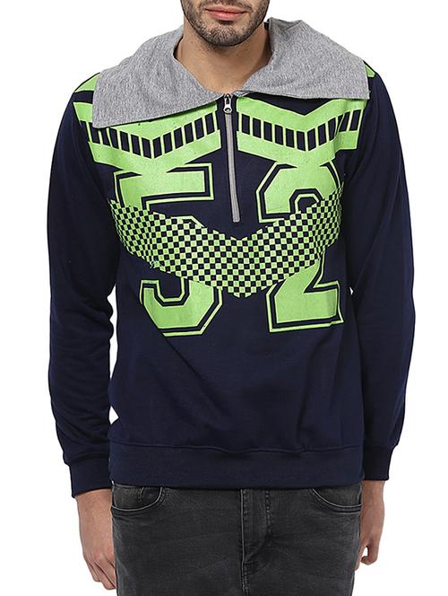 blue polyester sweatshirt - 10386287 - Very Small Image - 1