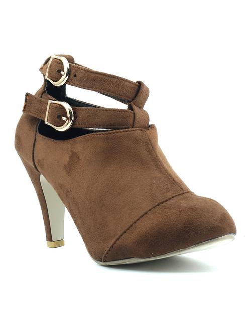 brown leatherette ankle boot - 10387357 - Very Small Image - 1