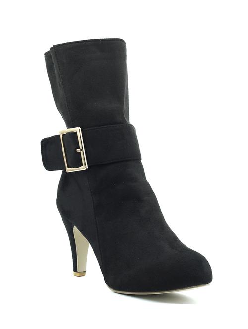 black leatherette calf boot - 10387359 - Very Small Image - 1