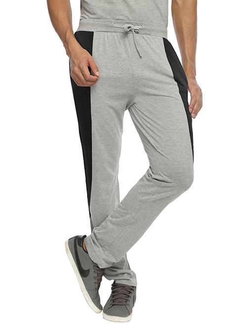 grey cotton blend track pant - 10388641 - Very Small Image - 1