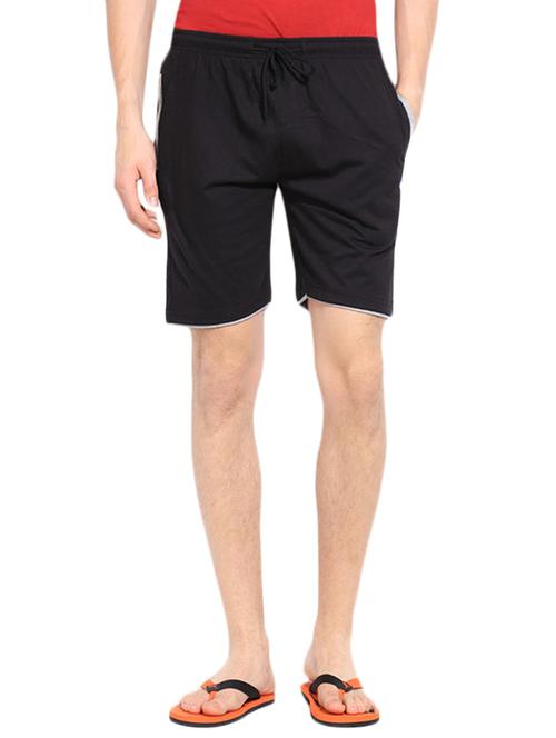 black cotton shorts - 10388656 - Very Small Image - 1