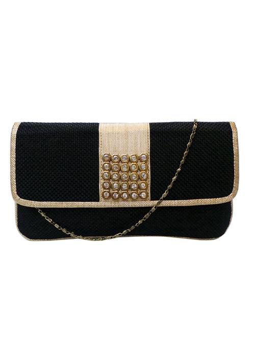 black and gold jute clutch - 10394776 - Very Small Image - 1