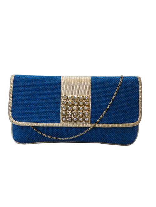 blue jute clutch - 10394777 - Very Small Image - 1