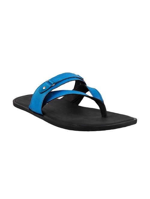light blue leatherette slippers - 10403367 - Very Small Image - 1