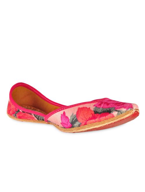 va by vanshika ahuja pink floral print juttis - 10406469 - Very Small Image - 1