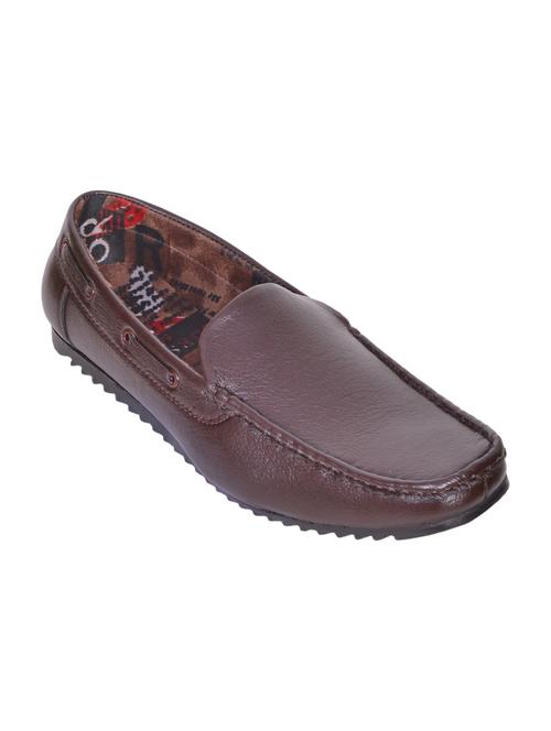 brown leatherete loafers - 10408807 - Very Small Image - 1
