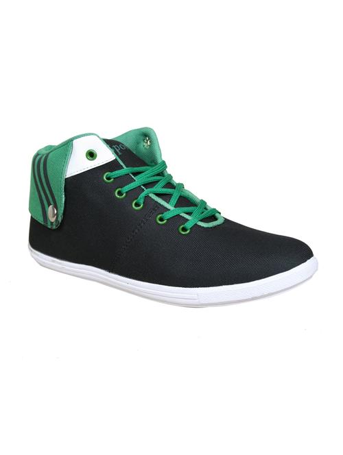 black, green canvas sneakers - 10408836 - Very Small Image - 1