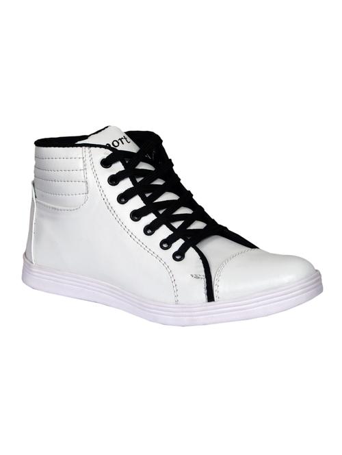 white leatherete sneaker - 10408842 - Very Small Image - 1