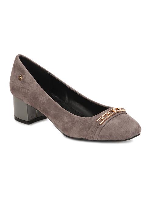 grey leatherette pump - 10411357 - Very Small Image - 1