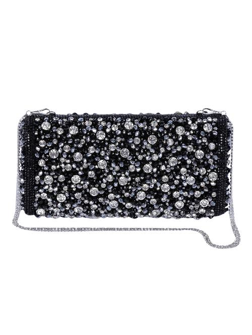 black satin clutch - 10412990 - Very Small Image - 1