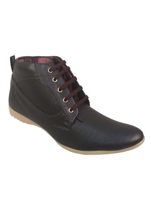 dark tan leatherette sneakers - 10413753 - Very Small Image - 1