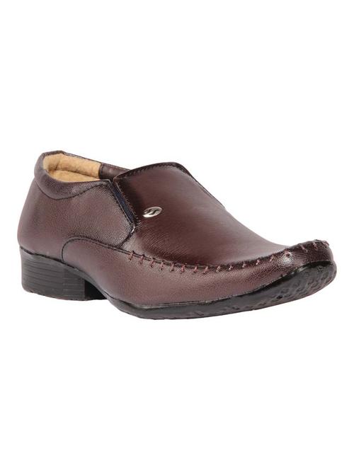 tan leatherette formal shoes - 10413798 - Very Small Image - 1