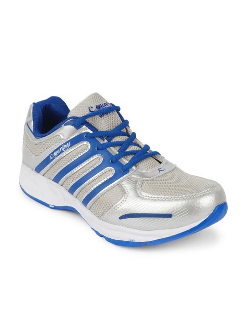 blue leatherette sport shoes - 10414226 - Very Small Image - 1