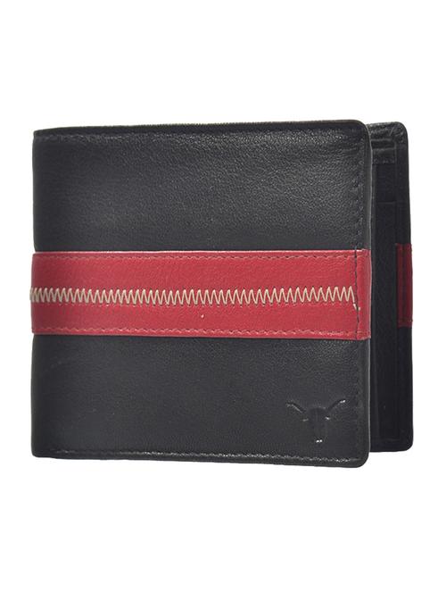 black, red leather wallet - 10416116 - Very Small Image - 1