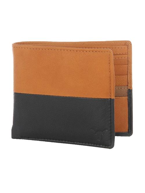 tan, navy leather wallet - 10416146 - Very Small Image - 1