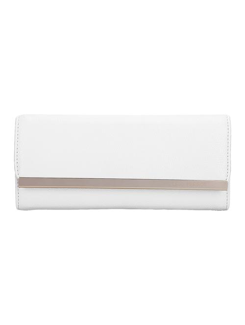 white leatherette clutch - 10416310 - Very Small Image - 1