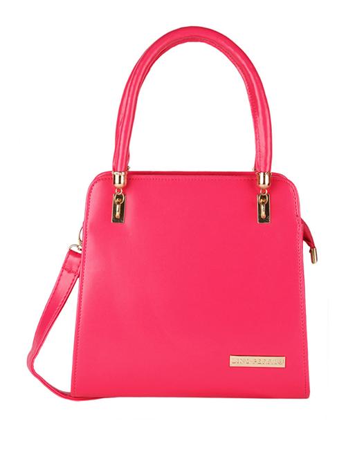 pink leatherette handbag - 10416315 - Very Small Image - 1