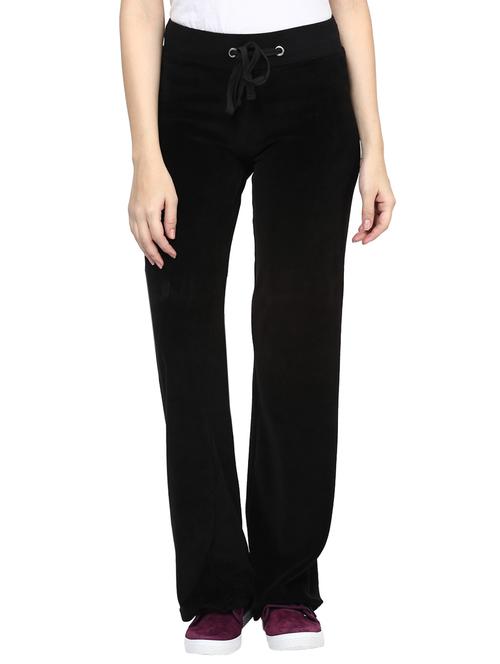 black poly cotton trousers - 10420245 - Very Small Image - 1