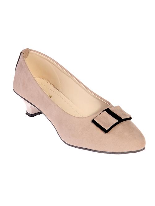 beige leatherette pump - 10420517 - Very Small Image - 1