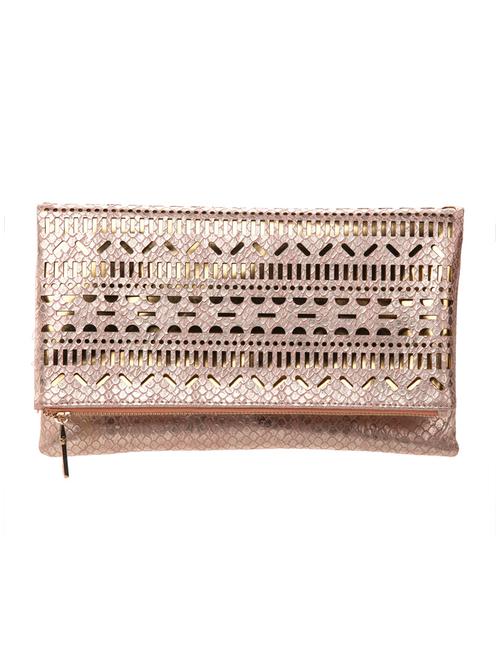 beige pu clutch - 10421344 - Very Small Image - 1