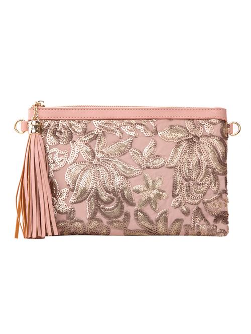 pink pu clutch - 10421346 - Very Small Image - 1