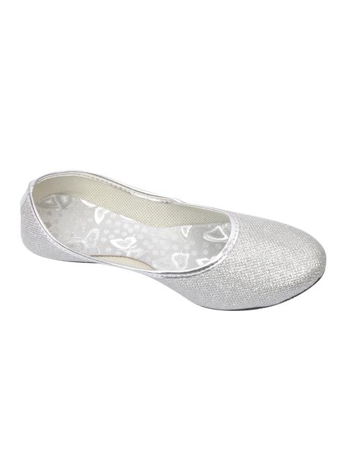 silver leatherette mojari - 10433289 - Very Small Image - 1