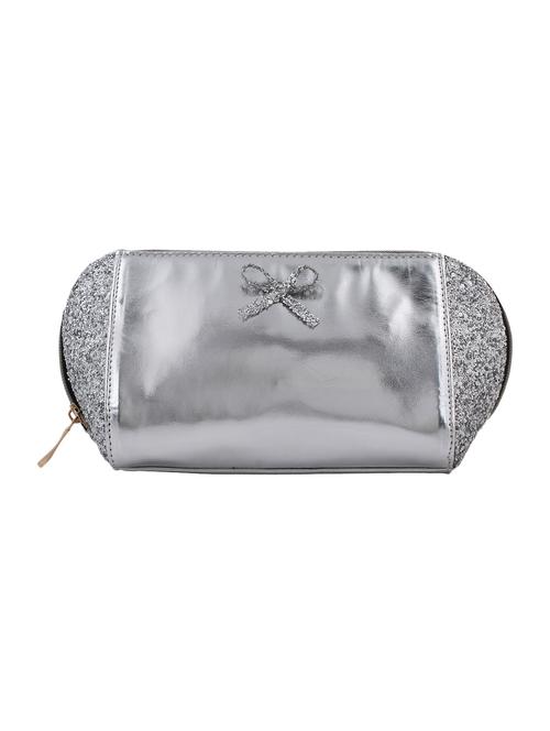 silver leatherette embellished clutch - 10435368 - Very Small Image - 1