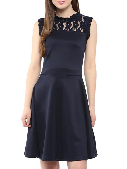 harpa navy blended mini dress - 10438398 - Very Small Image - 1