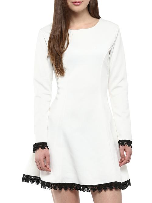 harpa white blended mini dress - 10438402 - Very Small Image - 1