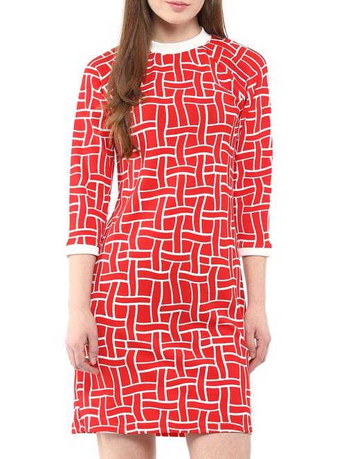 harpa red blended midi dress - 10438411 - Very Small Image - 1