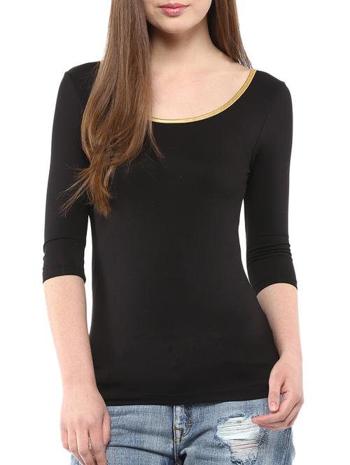 harpa black viscose spandex top - 10438417 - Very Small Image - 1