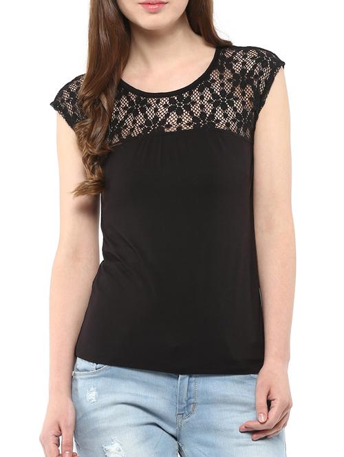 harpa black viscose spandex top - 10438423 - Very Small Image - 1