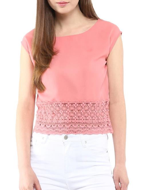 harpa pink crepe top - 10438429 - Very Small Image - 1