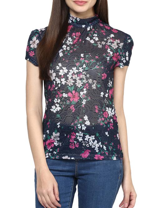 harpa navy blended top - 10438459 - Very Small Image - 1