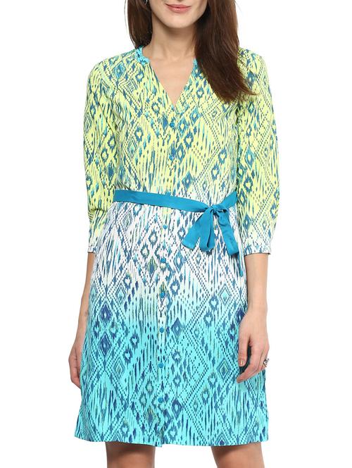 harpa green crepe dress - 10438471 - Very Small Image - 1