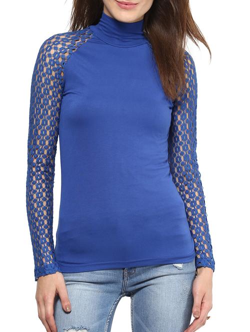 harpa blue viscose spandex top - 10438493 - Very Small Image - 1